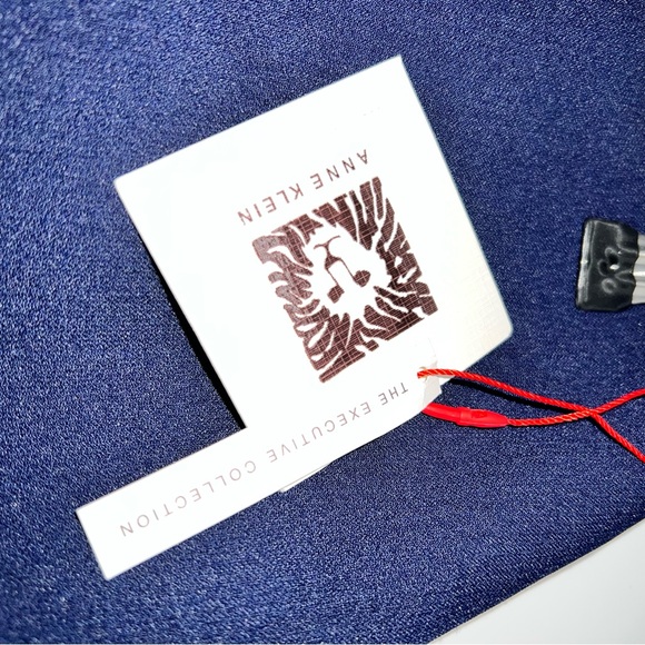 Anne Klein The Executive Collection Royal/Navy Blue Classic Pencil Skirt Size 4 - Picture 8 of 10